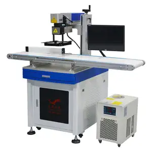 Factory Pet Plastik flaschen PVC-Rohre Kabel Laserdrucker Online 30W 50W UV Flying Laser Marking Machine