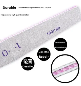 Limas de Uñas Profesionales de Doble Cara, Grano 100/180, para Uñas Acrílicas, Herramientas de Manicura y Pedicura, Venta al Por Mayor - Product Image 4