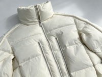 En stock, vestes courtes en duvet blanc pour femmes, vestes matelassées d'hiver pour femmes, manteaux en duvet résistants au vent et vestes matelassées pour femmes