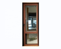 Fenêtres à ouverture vers l'intérieur en aluminium et alliage d'aluminium avec isolation thermique pour bureau, maison, villa et restaurant
