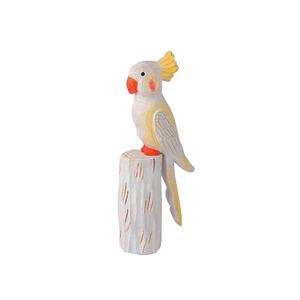 นกกระเต็นหงอนของเล่นนกกระเต็นขนาดเล็กเครื่องประดับไม้และของตกแต่ง - Product Image 3