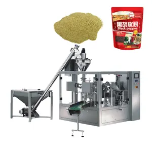 powder and granule pre-made pouch packing machine auger filler flour powder packing machine suppliers