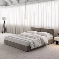 Modernes Luxus-Samt-Doppelbett-Set Neues Design Massivholz-Polster für Wohnungen und Hotels