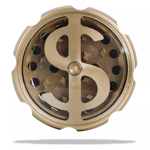 Yiwu JUJI 2022 New Design Custom logo Metal Zinc 4 Piece Layers 63mm Fashion Tobacco Herb Grinder Crusher <strong>Smoking</strong> <strong>Herbal</strong> - Product Image 4