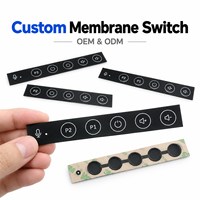 Commutateur à membrane personnalisé OEM ODM en PET PC stratifié ultra-mince tactile à clic pour module de contrôle d'appareil audio
