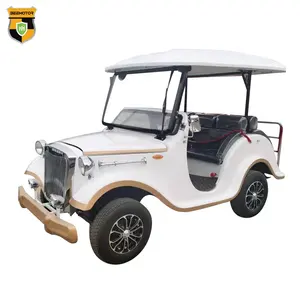Marriage Use 6 Seat Oldtimer Sightseeing Golf Car 72V Electric Classic Vintage Cars And Buses