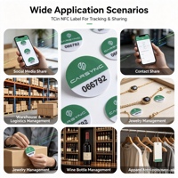 Autocollant NFC miniature de 15 mm anti-contrefaçon