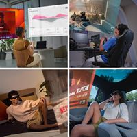 Écran portable XREAL Air 2 AR Glasses avec confort toute la journée, idéal pour les jeux, le streaming de lunettes intelligentes