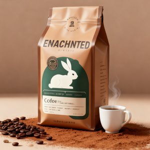 Sacchetto Opaco a Tema Coniglio Incantato: Busta Quadrata Richiudibile per Alimenti (Risigillabile, Conserva la Freschezza) - Product Image 1