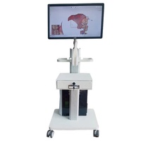 Nouveau chariot oral dentaire d'hôpital en plastique d'aluminium + d'ABS de style de conception avec le chariot mobile de bureau de support de scanner pour la clinique dentaire