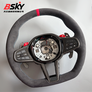 Volante Deportivo Personalizado de Gamuza para <span class=keywords><strong>BMW</strong></span> Serie G M3 G80 M4 G82 G20 G30 G38 M5 M6 F10 F30 F90 M8 X3m X4m X5m X6m G3x G1x G0x TY - Product Image 5