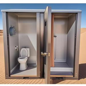 Public Low Cost <b>Cheap</b> China Portable Midcentury Modern Steel Structure Fireproof Assembled Office Outdoor Camping Bathroom - Product Image 6