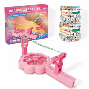 Girls DIY Creative Handmade Plastic <b>Beaded</b> Jewelry <b>Braiding</b> Toy Set Holiday Gift Craft Kit - Product Image 3