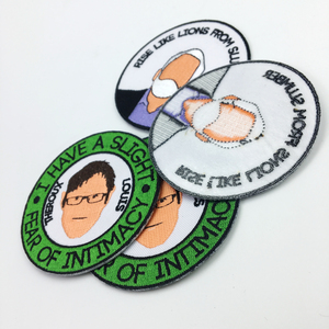 Patchs brodés personnalisés, peler <span class=keywords><strong>et</strong></span> coller, support, fer personnalisé sur patchs de broderie - Product Image 3