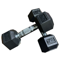 Vente en gros OEM à bas prix en fonte Fitness en caoutchouc ensemble d'haltères hexagonaux sans poids équipement de fitness équipement de fitness haltères hexagonaux en caoutchouc