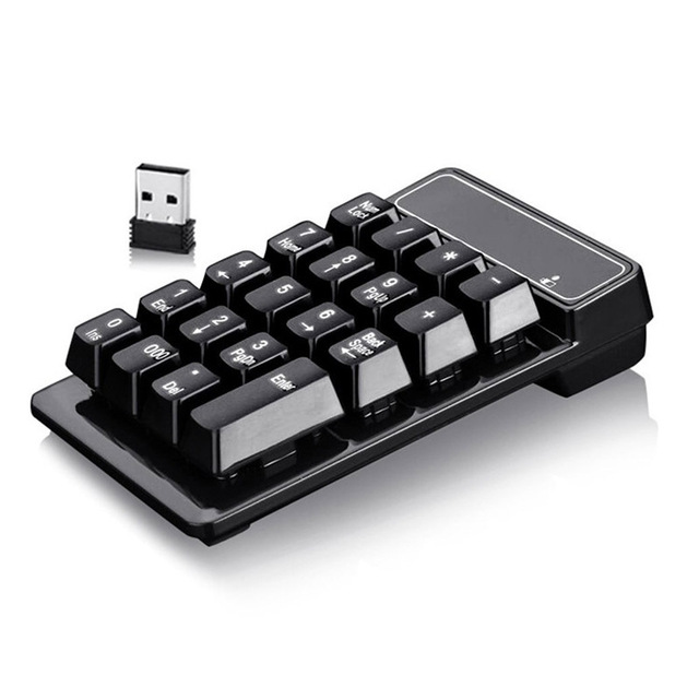 Wireless 2.4Ghz Numeric Keyboard 19 Keys Financial Accounting Password Input Device Waterproof Computer Portable