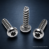 Vis de fixation micro-précision personnalisée à tête cylindrique, empreinte Phillips, M1.7 L3-20mm, à pointe arrondie, placage zinc-nickel noir, classe 4.8 pour béton