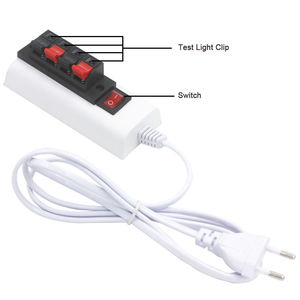 1.5Mลวด2/4-pinโคมไฟสีขาวEU USเครื่องทดสอบปลั๊กหลอดไฟLEDอะแดปเตอร์สวิทช์คุณภาพสูงสําหรับLed Driverชิปโคมไฟแถบแสง - Product Image 4