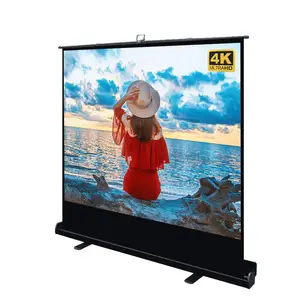 80 Inch Diagonal Projection HD 4:3 Projection Pull Up Foldable Stand Pull up floor standing