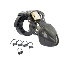 Dispositivo de Castidad para hombres adultos, jaula de acero inoxidable, silicona, casto, cerradura de pene, juguetes alternativa - Product Image 1