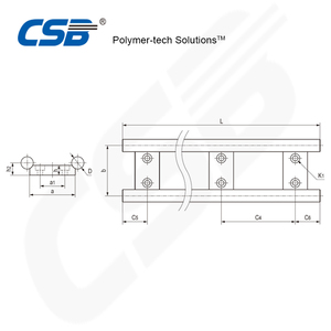 Chống ăn mòn tốt bảo trì miễn phí và không có tiếng ồn wr02 thép không gỉ Hướng dẫn tuyến tính, đôi Vòng đường sắt - Product Image 5