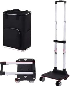 Forte carrello della spesa pieghevole estensibile rotolamento carrello a mano <span class=keywords><strong>camion</strong></span> con rotazione 4 ruote rimovibile borsa impermeabile - Product Image 1