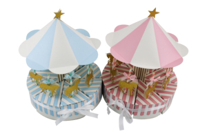 Carousel Chủ Đề Bé Tắm Hộp Kẹo Sinh Nhật Đảng Trang Trí Hộp Sô Cô La Điều Trị Hộp Giấy Cho Đám Cưới Sinh Nhật Kỷ Niệm - Product Image 3