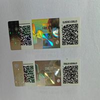 Custom Tamper-Proof 3D Authenticity Certificate Hologram Stickers Barcode PET/PVC Adhesive Holographic for Consumer Electronics