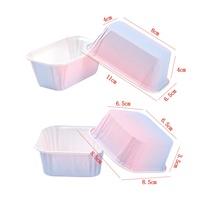 Lot de 50 moules à pâtisserie carrés Hengsu écologiques de qualité professionnelle, résistants au four et au lave-vaisselle, jetables pour la maison
