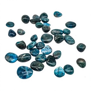 Pierre roulée d'apatite bleue FAIJAN GEMS de haute qualité, cristal naturel poli, pierre précieuse en vrac, prix de gros, composé de quartz - Product Image 1