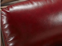 Chaise de canapé inclinable simple moderne Loisirs Rembourrage en cuir pur avec cadre en métal en cuir synthétique Fonction de détente