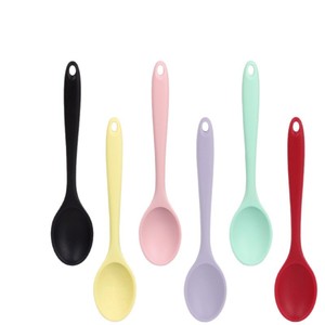 Cuillère en silicone <span class=keywords><strong>Lasha</strong></span>, cuillère à mélanger, cuillère à riz, cuillère pour étudiants, cuillère pour enfants, résistante à la chaleur, minimalisme moderne, outils complémentaires - Product Image 5