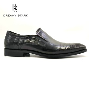 Zapatos de Vestir Formales para Hombre, Estilo Slip-On, Hechos a Mano por Dreamy Stark, de Cuero Vacuno Genuino Negro, para Bodas, Oficina, Invierno, Casuales, para Caminar - Product Image 2
