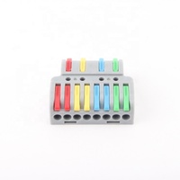 Bloque de terminales divisor de cable universal compacto 2 6 Mini rápido conector de Cable de cableado compacto 3P para lámpara LED Push-in