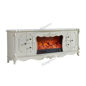 Hot Sale hochwertige TV Standby Stand Kamin künstlichen Granit Thermo element elektrischen Kamin