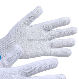 Gants de sécurité de construction à usage général de haute qualité, bon prix, marque <span class=keywords><strong>Ekai</strong></span>, modèle EK-SG05, personnalisables, 10 jauges, blanc naturel - Product Image 3