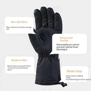 Guantes Eléctricos con Control de Temperatura de 3 Niveles, Impermeables, Recargables, con Batería, para Esquí y Snowboard - Product Image 5