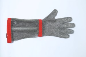 Gants anti-coupure en acier inoxydable 316 de qualité supérieure, résistants à la rouille, en maille métallique pour la transformation du poisson - Product Image 2