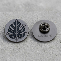 Sojagy – Badge en métal émaillé souple personnalisé en forme de feuille, plaqué nickel noir 3D, épingle de revers pour cadeau promotionnel (vente en gros)
