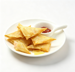 Pâtés de crevettes panés semi-faits et pré-frits, surgelés, prêts à cuisiner, pour la restauration commerciale, en provenance de fruits de mer - Product Image 1