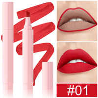 Maquillage Cosmétiques Haute Qualité Longue Tenue Unique 2-en-1 Applicateur Feutre Rouge à Lèvres Crayon Contour des Lèvres