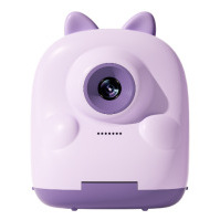 Cámara de Impresión Infantil Gato Morado