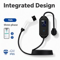 Tragbares EV-Ladegerät 7kW 11kW 22kW Typ2 Smart Netzwerkfähig für Flottenbetriebe Smart RFID APP CE TUV OEM Großhandel Fabrik Lieferant