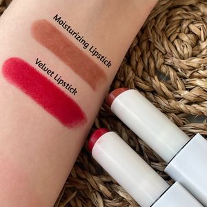 مجموعة أحمر شفاه فاخرة مطفأة للبنات، أحمر شفاه نباتي عالي الجودة في أنبوب أنيق، مكياج طبيعي بمكونات معدنية - Product Image 2