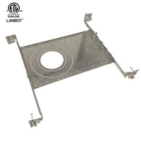 Plaque de montage universelle multi-tailles en acier galvanisé pour barres de suspension réglables, nouvelle construction, pour downlight LED