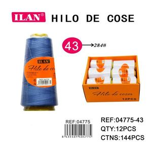 Filo da Cucito Ilan 2750 M Blu Medio 43 284 #   Per Macchine da Cucire - Product Image 3