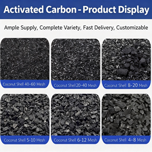 코코넛 껍질 활성탄 과립 5-12 메쉬 1200 고요오드값 ISO 9001 인증 99.99% 순도 맞춤 로고 특별 제작 - Product Image 1
