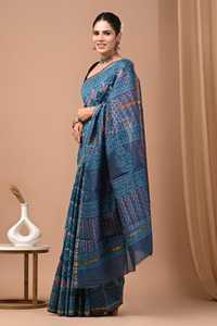 Sari en soie Chandari de qualité supérieure, léger et doux, tenue ethnique traditionnelle élégante pour les fêtes et les festivals, pour la vente en gros et l'exportation - Product Image 3
