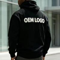 Hoodie Oversize Warna Solid dengan Pola 3D untuk Musim Gugur, hoodie ukuran besar dengan Cetak Densitas Tinggi