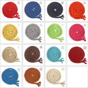 Color 8mm Macrame Cord 1M Cuerda <span class=keywords><strong>de</strong></span> algodón Compra a granel para macramé Hamaca Ropa <span class=keywords><strong>de</strong></span> casa - Product Image 2